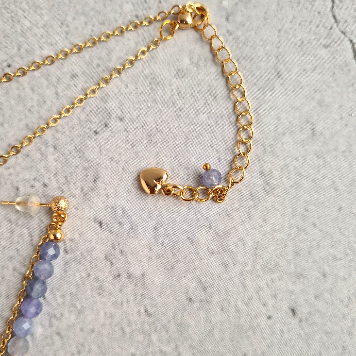 Bar Gemstone Necklace - Tanzanite