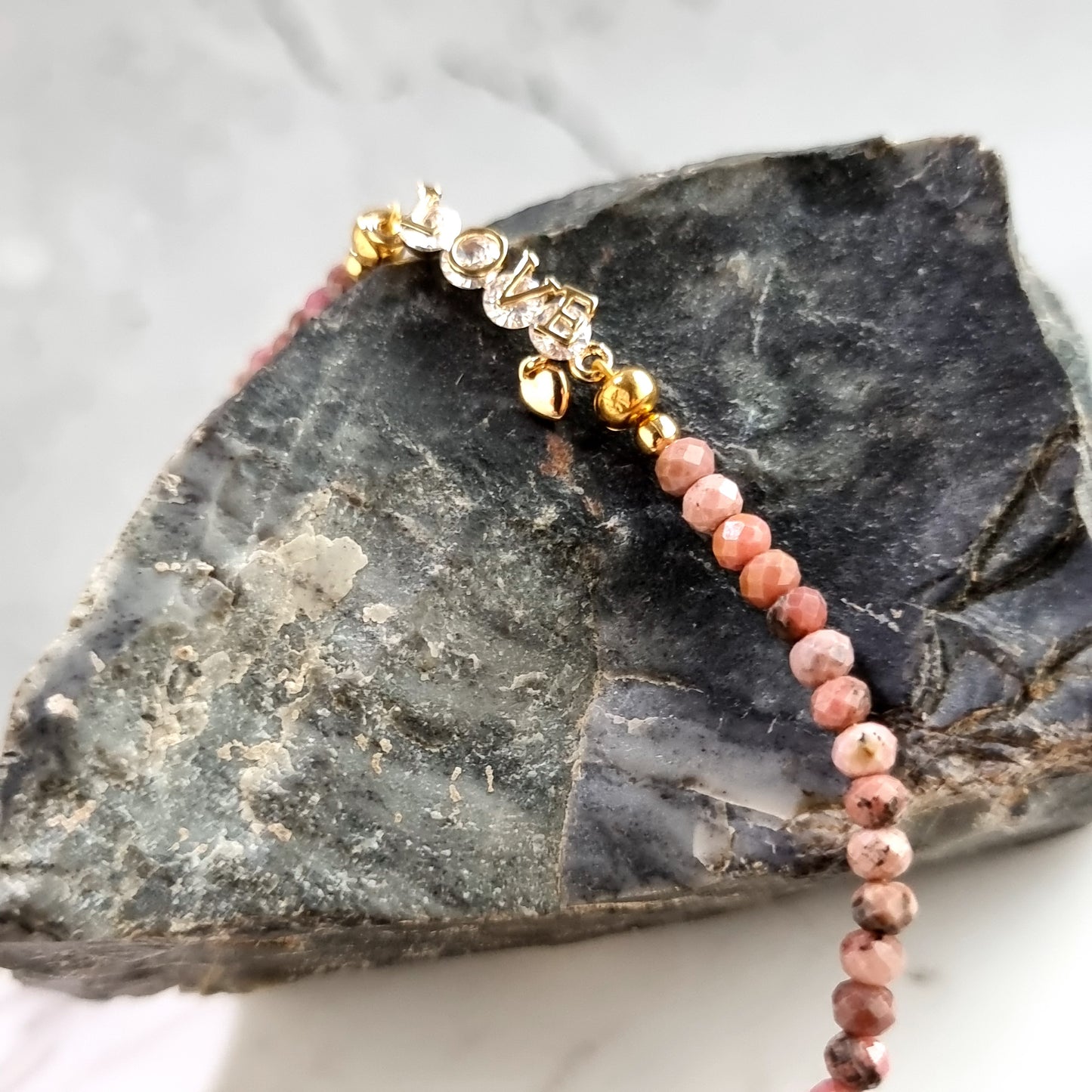 Rhodochrosite Love Gemstone Bracelet