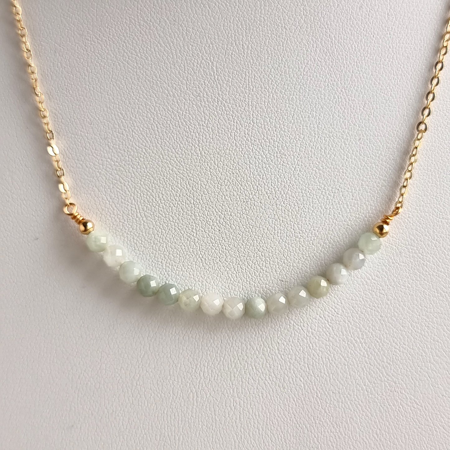 Bar Gemstone Necklace - Jade