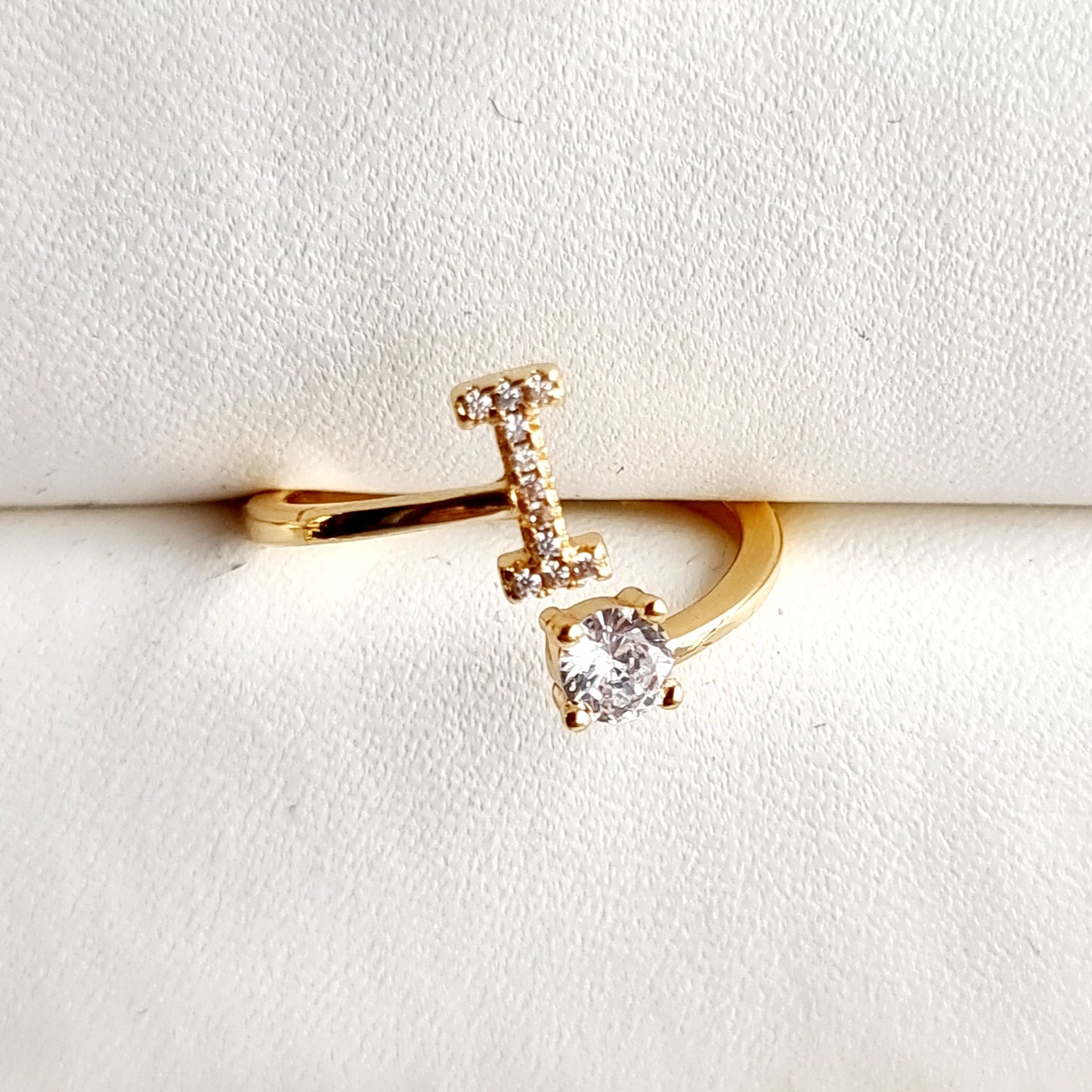 Gold Plated Alphabet Ring
