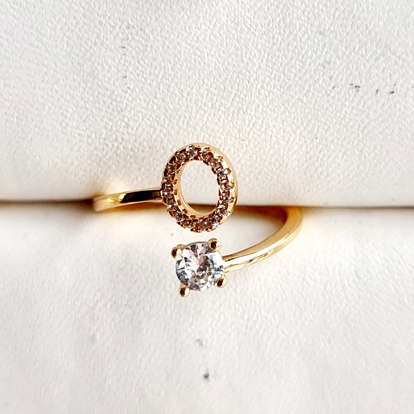Gold Plated Alphabet Ring