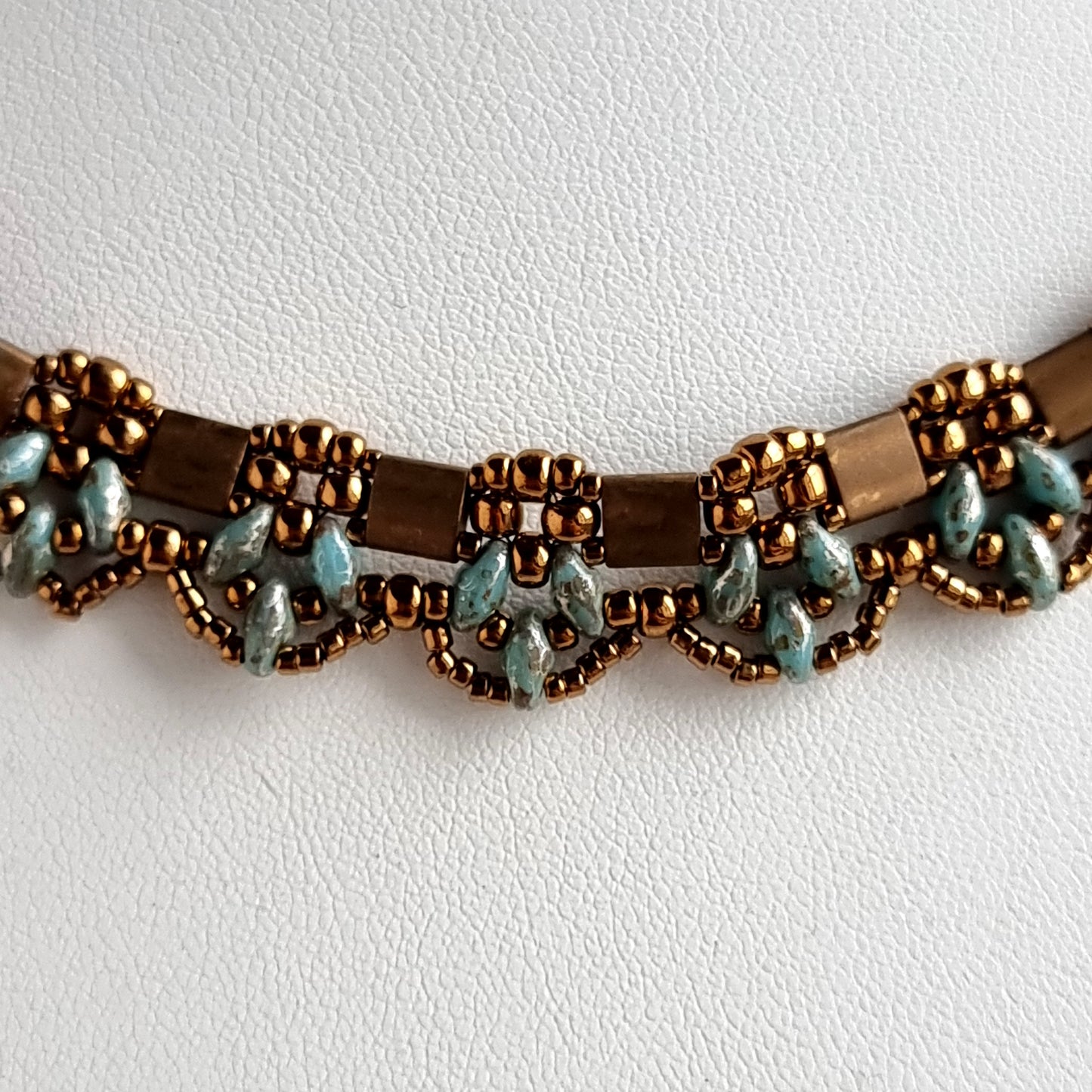 Pinnacle Necklace - Tila Beads & Superduo