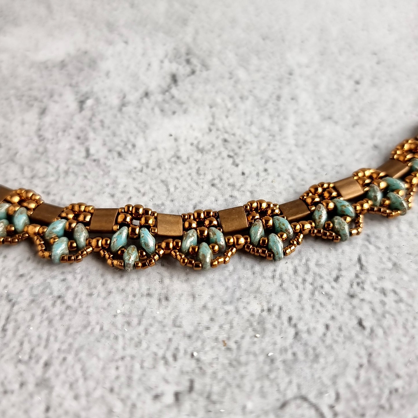 Pinnacle Necklace - Tila Beads & Superduo
