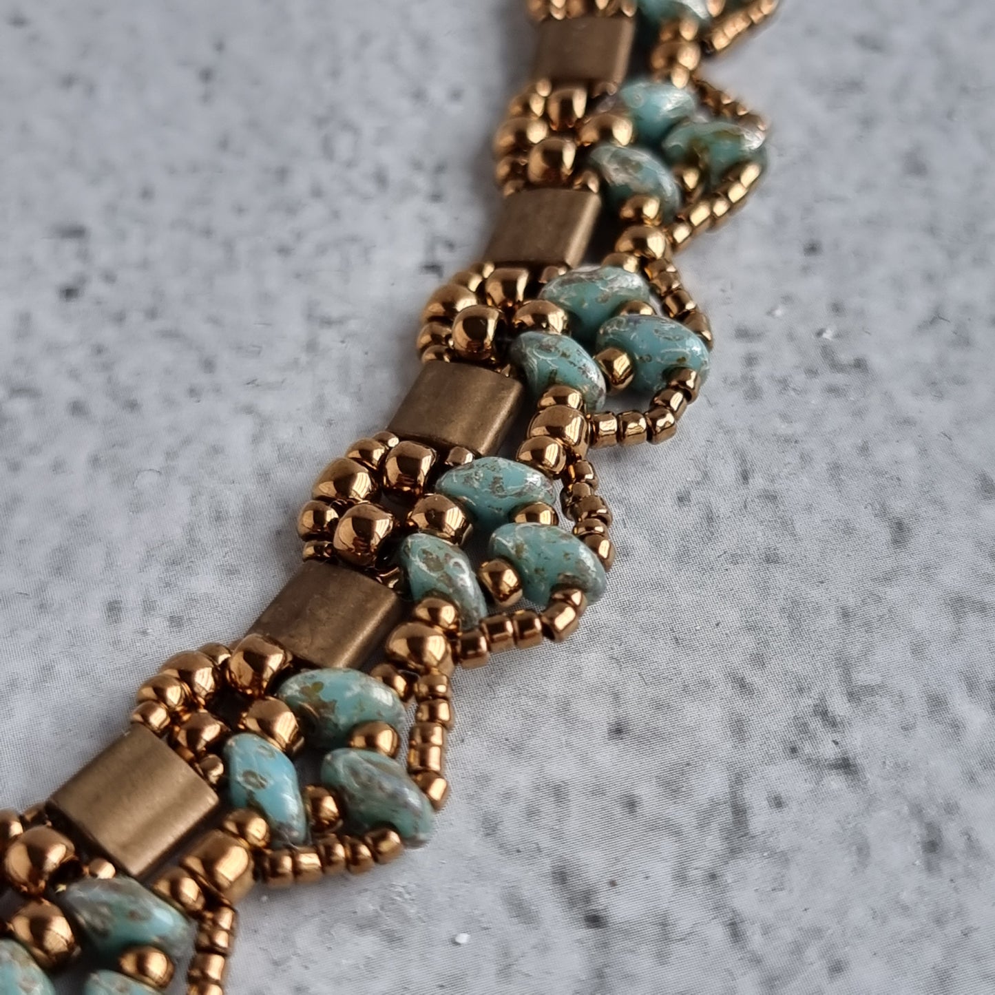 Pinnacle Necklace - Tila Beads & Superduo