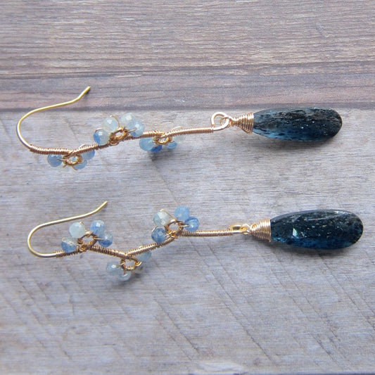 Kyanite Vine Gemstone Earrings