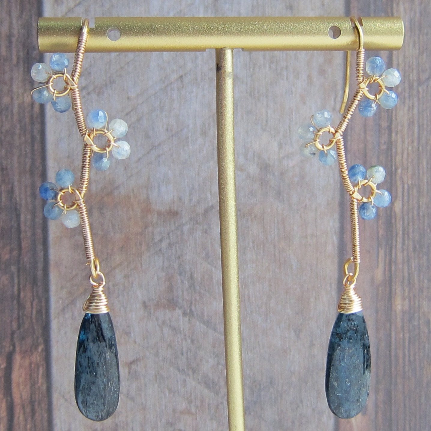 Kyanite Vine Gemstone Earrings