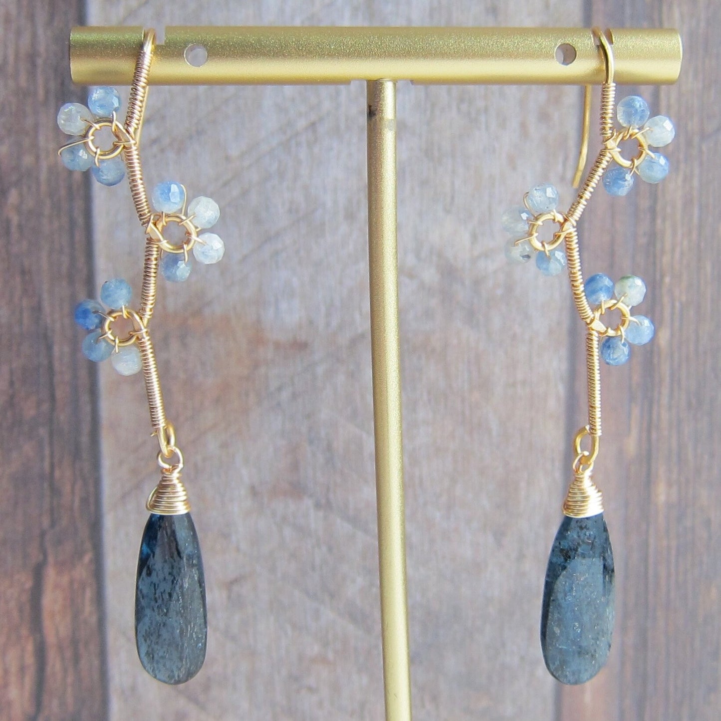 Kyanite Vine Gemstone Earrings
