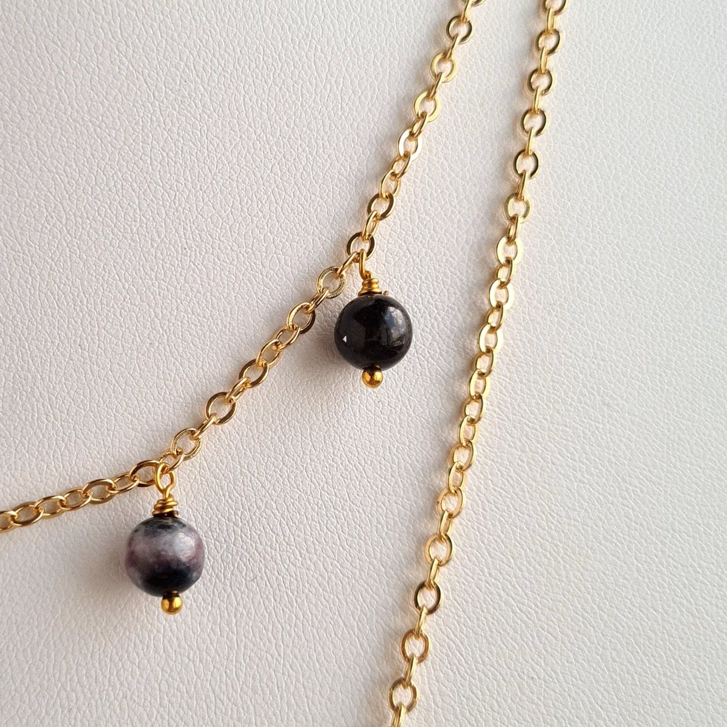 Candy Tourmaline Multi Layer Gemstone Necklace