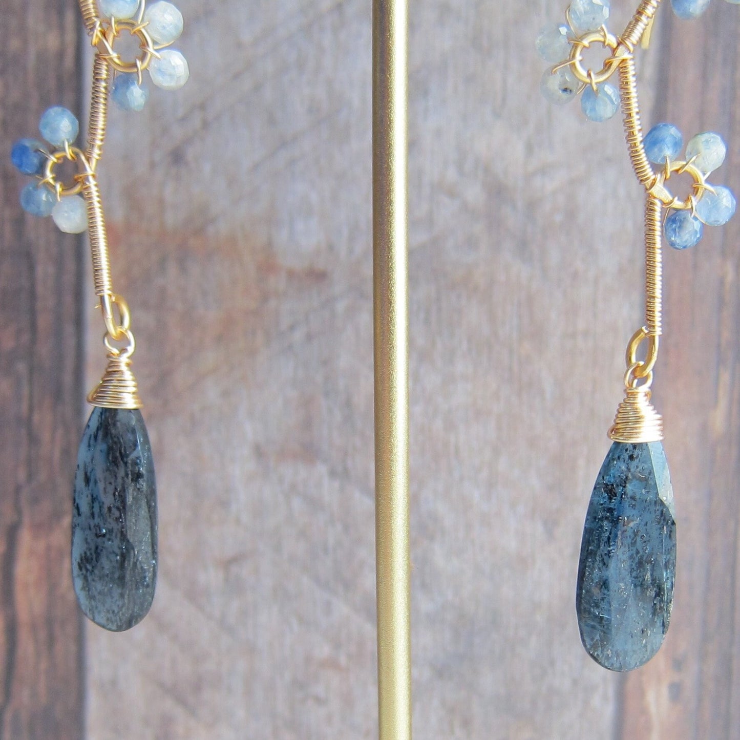 Kyanite Vine Gemstone Earrings