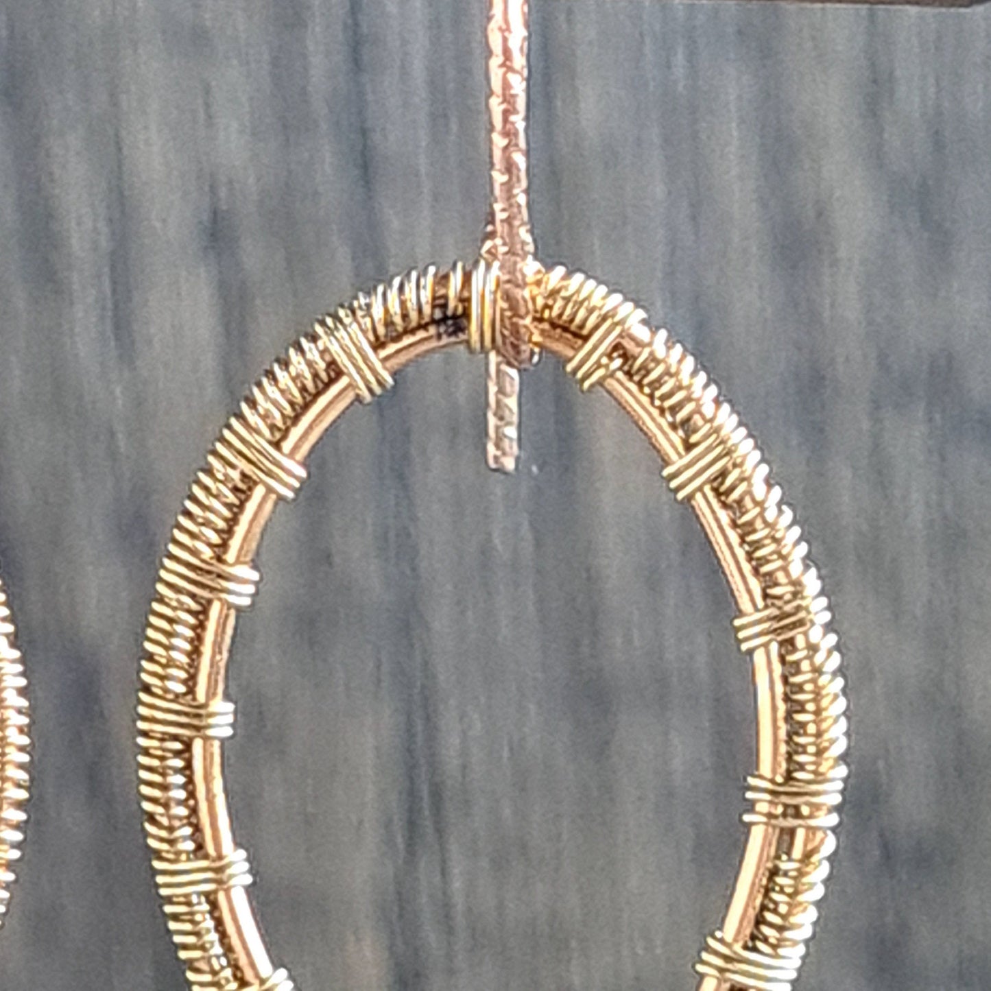 Black Onyx Wire Wrap Gemstone Earrings