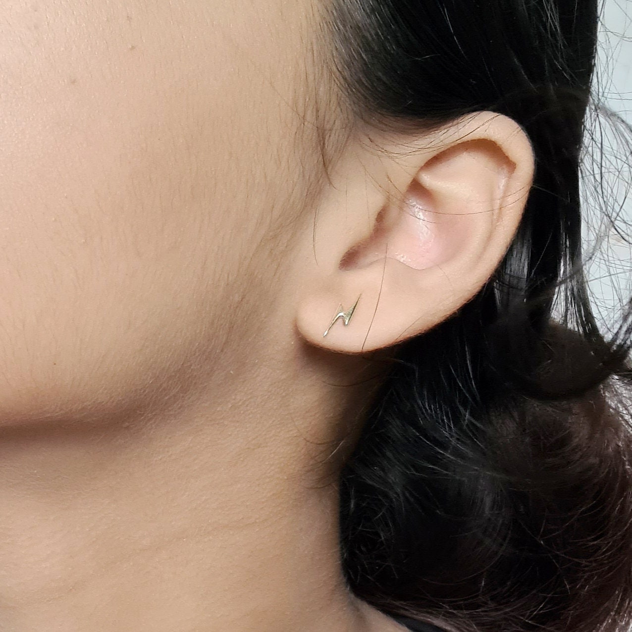 Cloud & Lightning Vermeil (S925) with AAA Fresh Water Pearl Stud