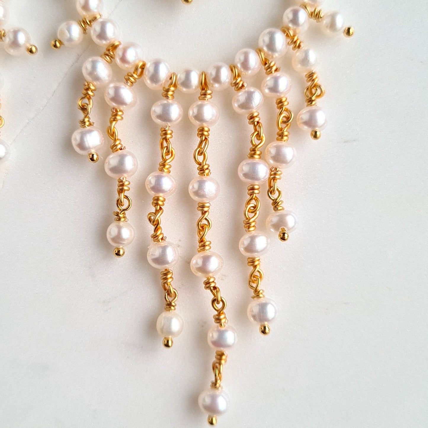 Fresh Water Pearl Chandelier Earrings