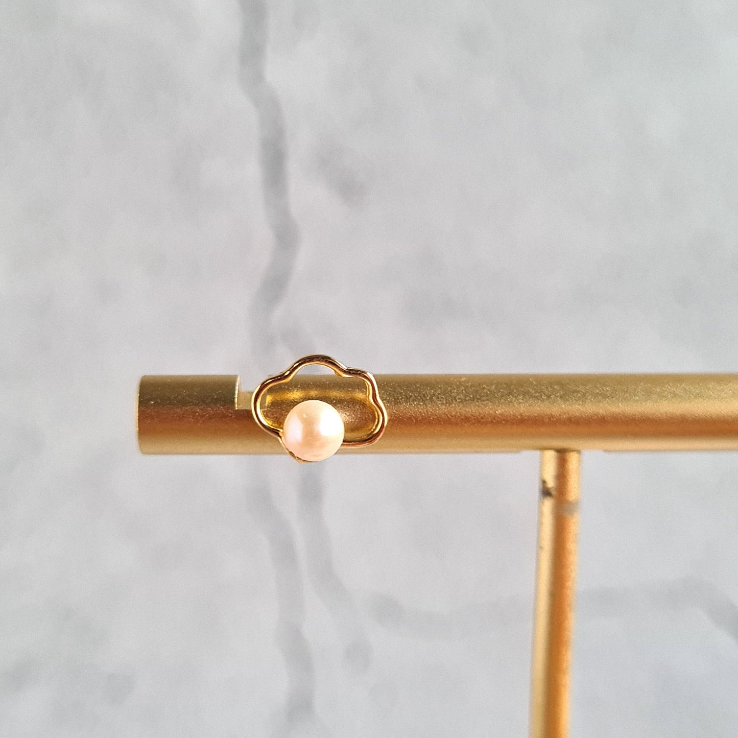 Cloud & Lightning Vermeil (S925) with AAA Fresh Water Pearl Stud