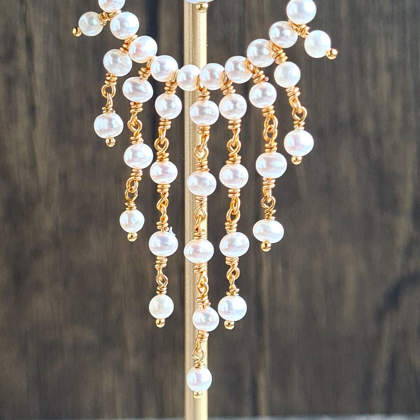 Fresh Water Pearl Chandelier Earrings