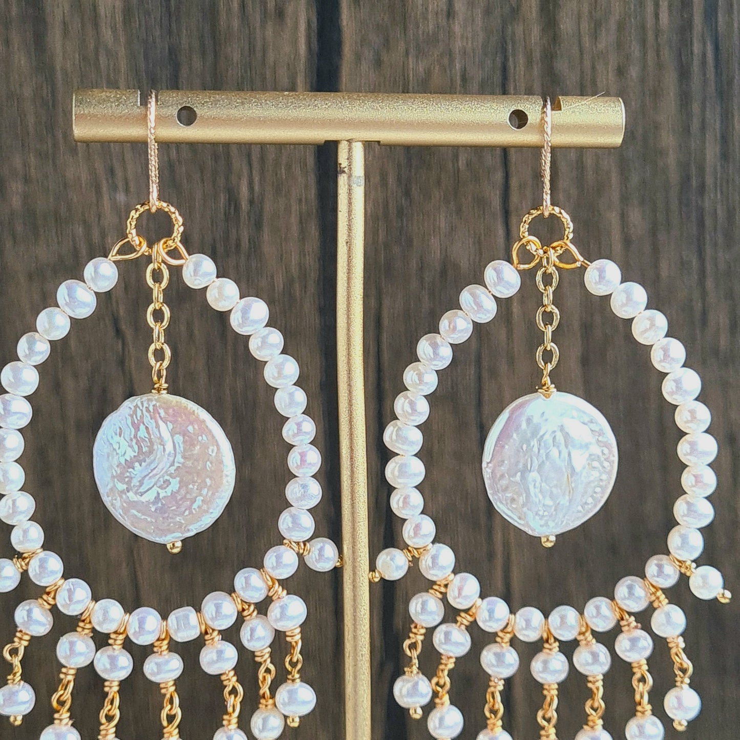 Fresh Water Pearl Chandelier Earrings