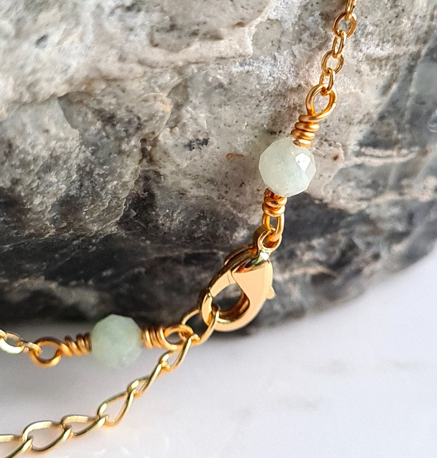 Bar Bracelet - Gemstones - Ruby, Amethyst, Tanzanite, Jade, Golden Obsidian