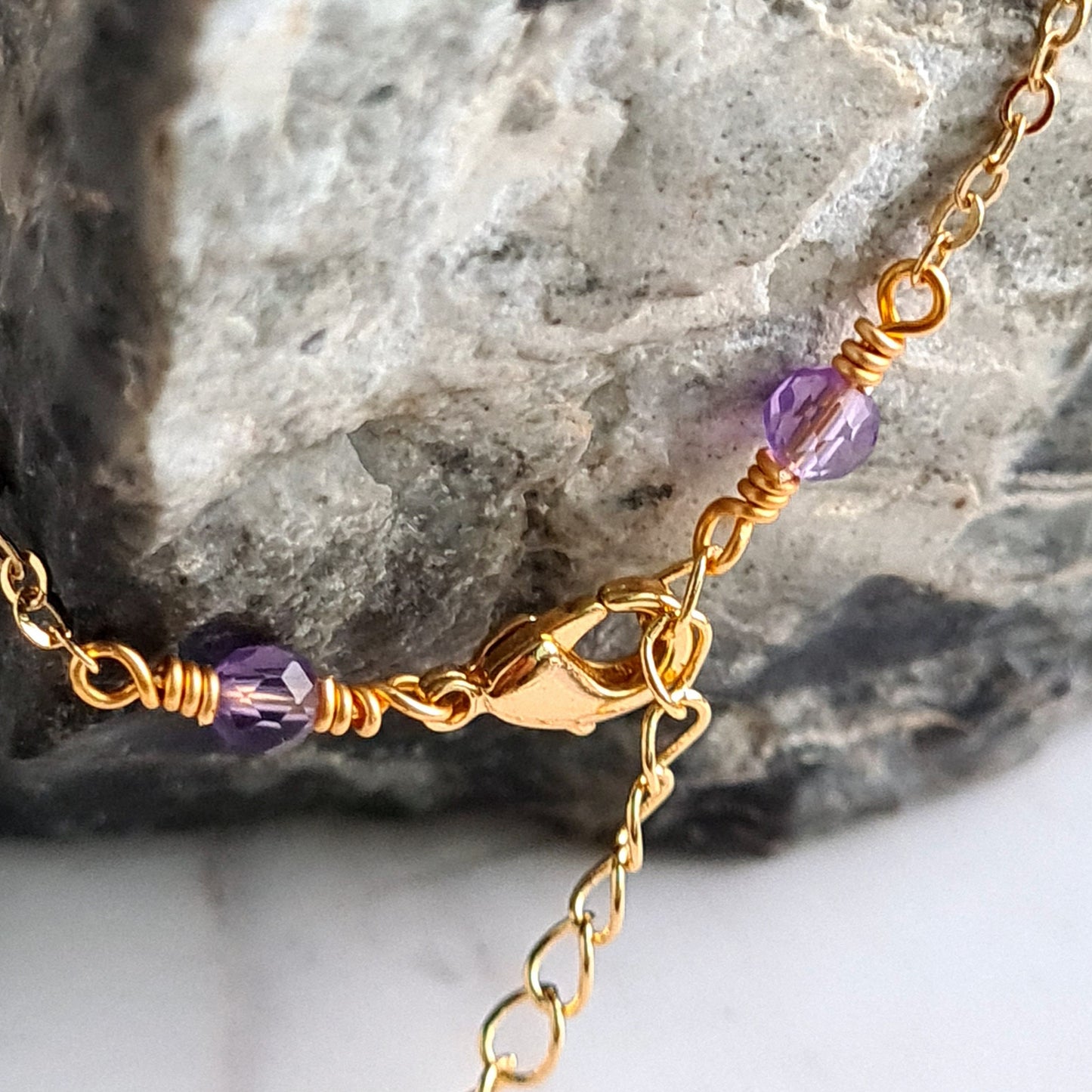 Bar Bracelet - Gemstones - Ruby, Amethyst, Tanzanite, Jade, Golden Obsidian