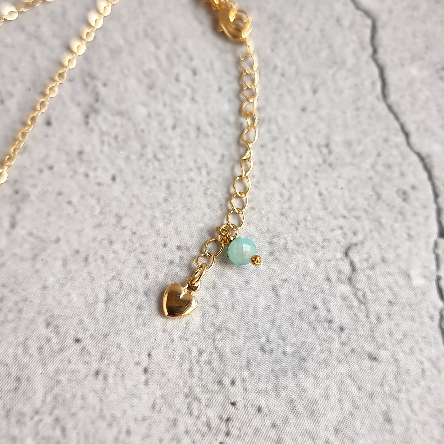 Bar Gemstone Necklace - Amazonite