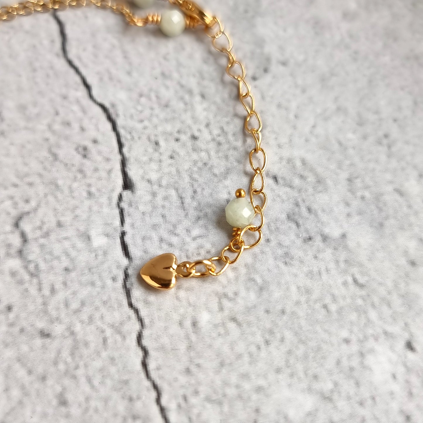 Bar Gemstone Necklace - Jade