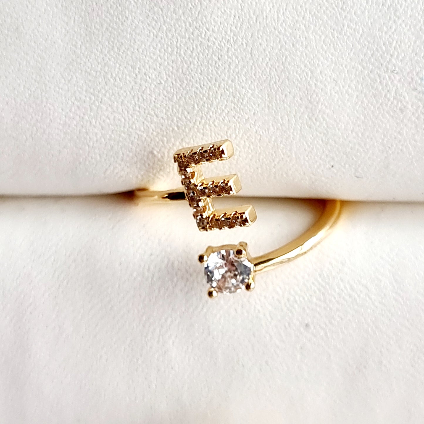 Gold Plated Alphabet Ring