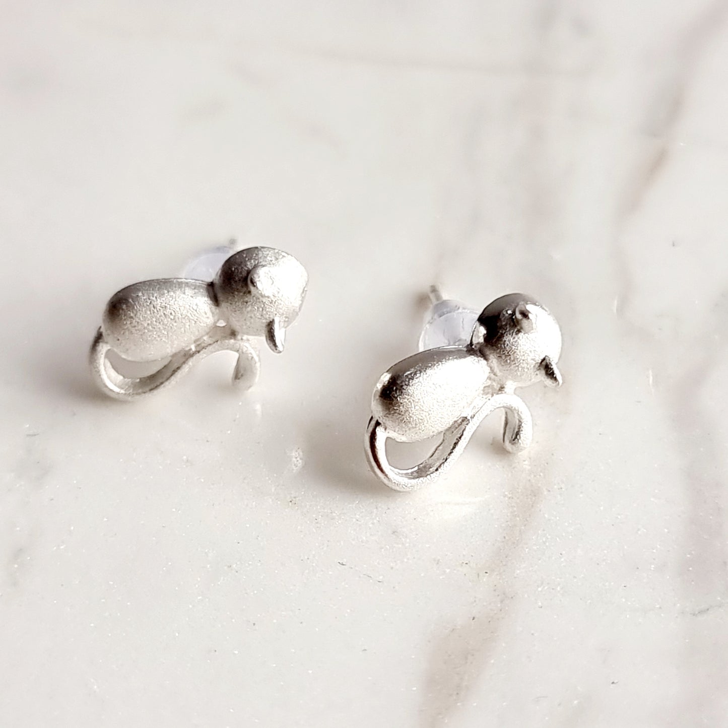 S925 Silver Cat Earrings