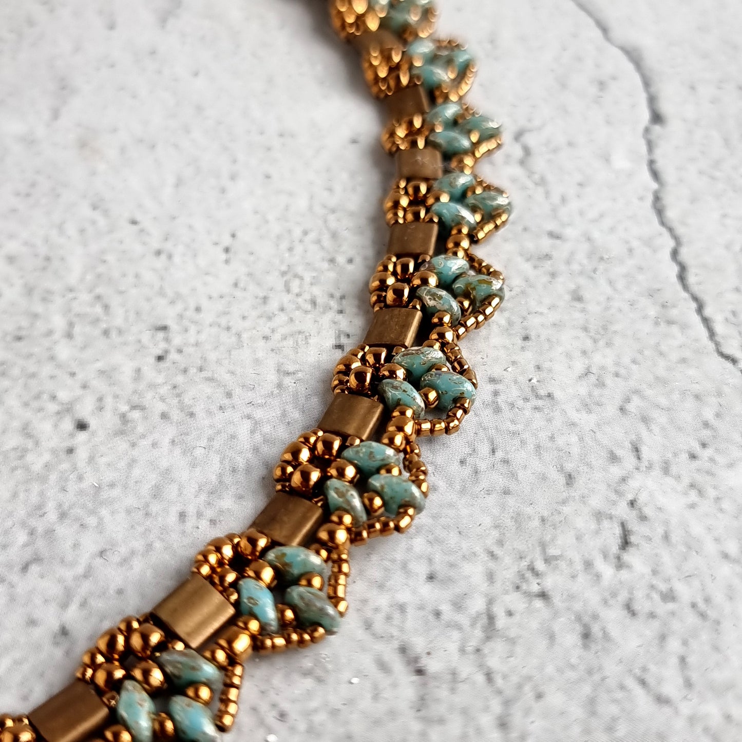 Pinnacle Necklace - Tila Beads & Superduo