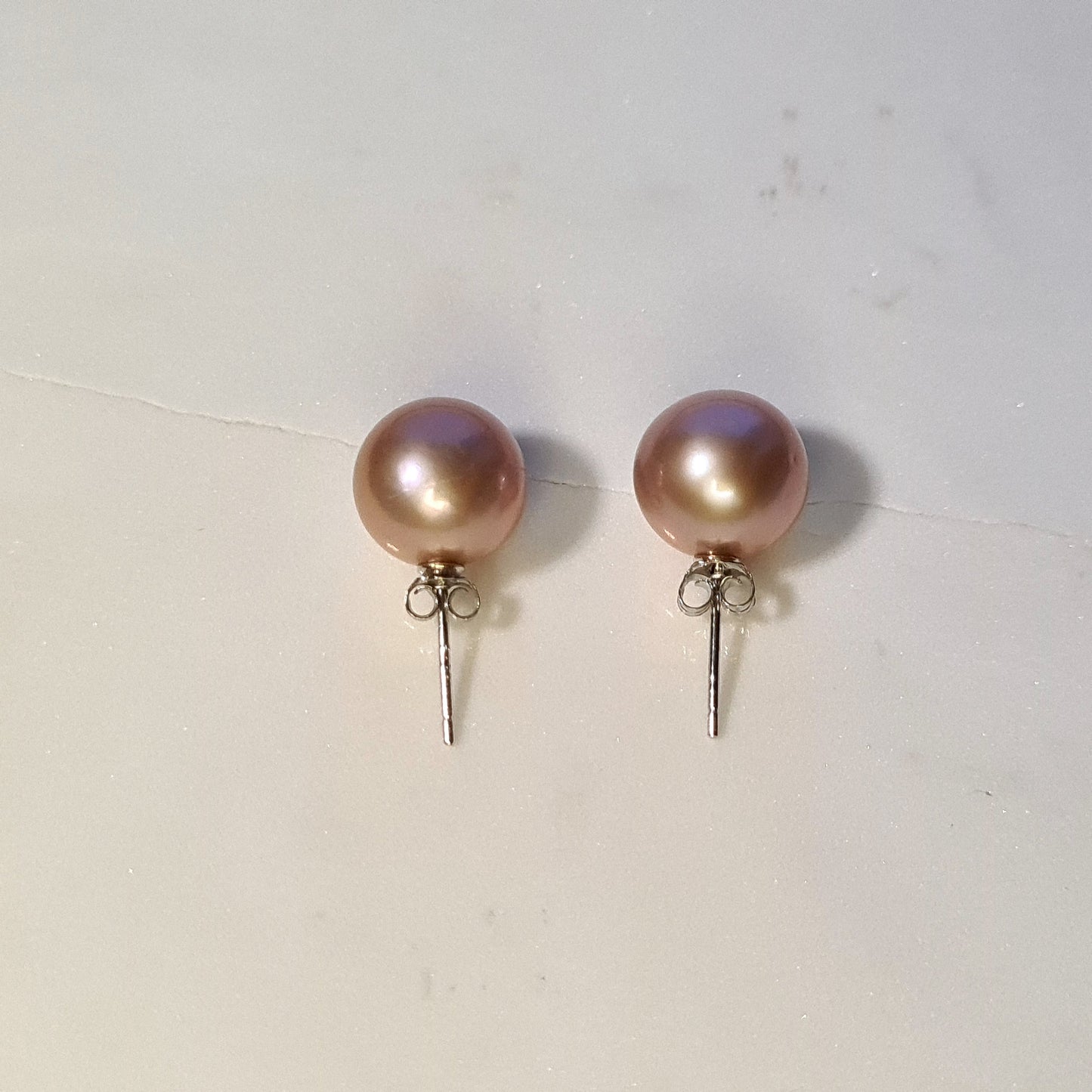 AAA Quality 11-12mm Edison Pearl with Sterling Silver Stud