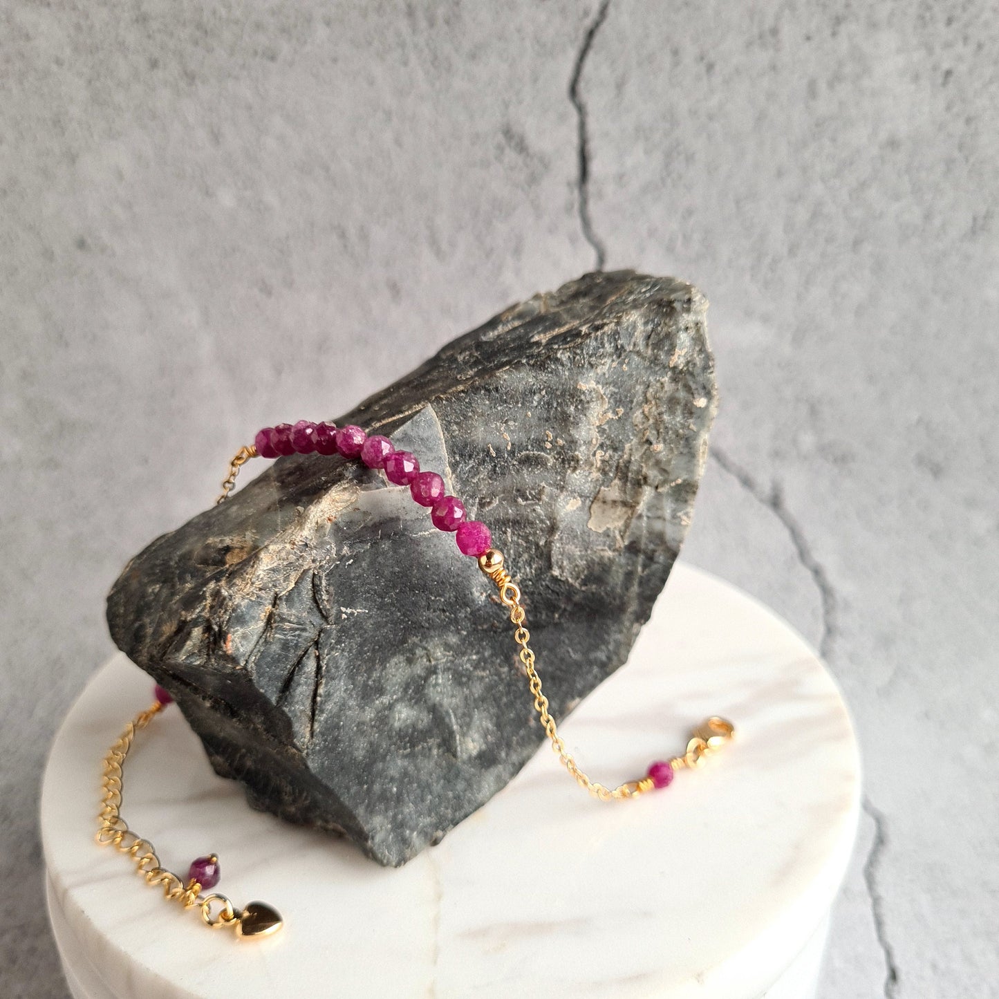 Bar Bracelet - Gemstones - Ruby, Amethyst, Tanzanite, Jade, Golden Obsidian